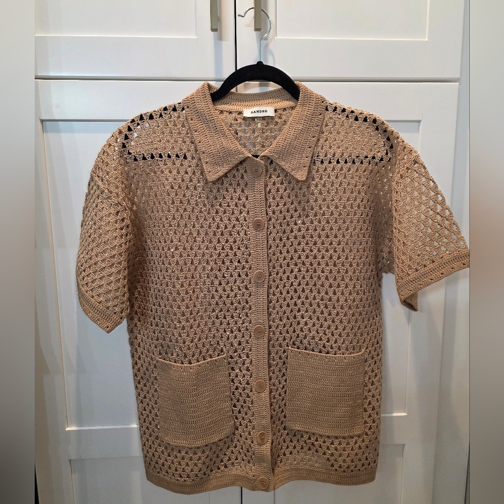 Sandro Open-knit Top - Picture 2 of 7